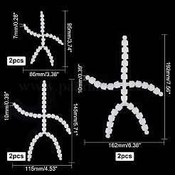 6Pcs 3 Style Plastic Action Figure Movable Skeleton&nbsp;DOLL-PH0001-16