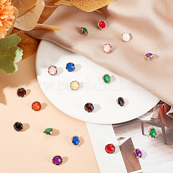 100Pcs 10 Colors Pearlized Resin Shank Button&nbsp;DIY-NB0008-50