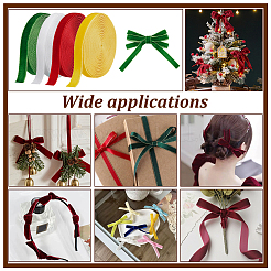 20Yards 4 Colors Single Face Velvet Ribbon&nbsp;SRIB-PH0001-46A