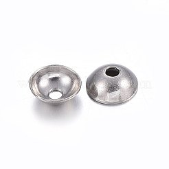 Tarnish Resistant 201 Stainless Steel Bead Caps&nbsp;STAS-O107-22P