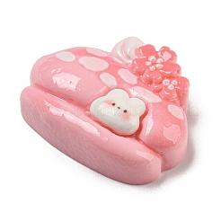 Spring Cherry Blossoms Theme Opaque Resin Pudding Decoden Cabochons&nbsp;RESI-E055-02I