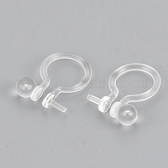 Plastic Clip-on Earring Findings&nbsp;KY-S155-09