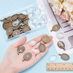 30Pcs Alloy Pendant Cabochon Settings&nbsp;FIND-SP0005-68