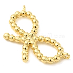 Bowknot Rack Plating Brass Pendants&nbsp;KK-S396-10A