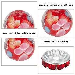 DIY Flower Beads Jewelry Making Finding Kits&nbsp;DIY-GO0001-80B