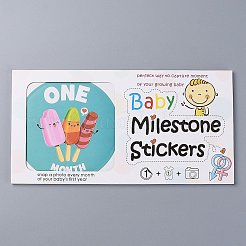 1~12 Months Number Themes Baby Milestone Stickers&nbsp;DIY-H127-B14