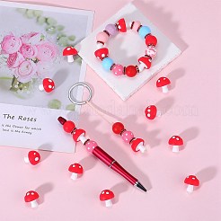 20Pcs Mushroom Silicone Focal Beads&nbsp;JX901D