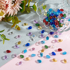 140Pcs 10 Styles Imitation Jade & Transparent Glass Pendants&nbsp;GLAA-GO0001-04