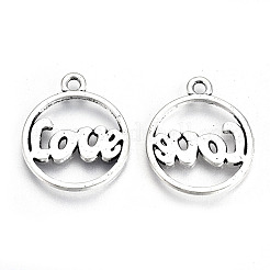 Tibetan Style Alloy Pendants&nbsp;TIBE-S323-025AS-RS