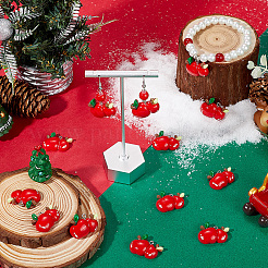 30Pcs Christmas Theme Plastic Pendants&nbsp;FIND-SC0011-39