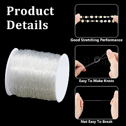0.8mm Crystal Polyester Threads Transparent Jewelry Bracelet Beading Wire Cords&nbsp;EW-PH0001-0.8mm-02