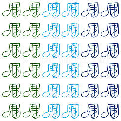 90Pcs 3 Colors PET Plastic Paper Clip&nbsp;AJEW-TA0003-06