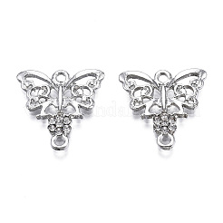 Alloy Rhinestone Links connectors&nbsp;LS-X-ALRI-S168-02B