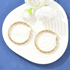 304 Stainless Steel Hoop Earrings&nbsp;EJEW-H322-17G