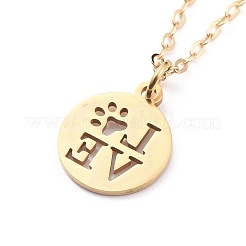 304 Stainless Steel Pendant Necklaces&nbsp;NJEW-JN02540-02