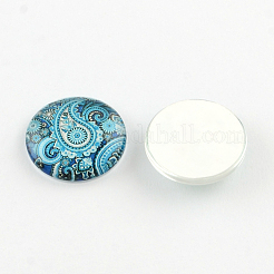 Half Round/Dome Pattern Glass Flatback Cabochons for DIY Projects&nbsp;X-GGLA-Q037-12mm-35