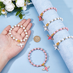 2Pcs Acrylic & Plastic Beads Bracelets&nbsp;BJEW-HS00006