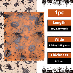 Halloween Polyester Mesh Fabric&nbsp;AJEW-WH0314-852A