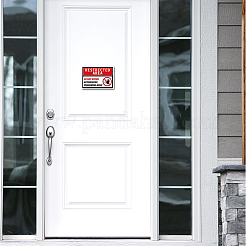 Waterproof PVC Warning Sign Stickers&nbsp;DIY-WH0237-009