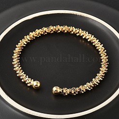 Brass Cuff Bangles&nbsp;BJEW-F482-04G