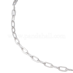 2.5MM 304 Stainless Steel Paperclip Chain Slider Necklace Making&nbsp;AJEW-JB01410