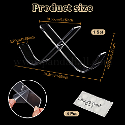 2Pcs Acrylic Hockey Puck Holder&nbsp;AJEW-WH0817-024A-01