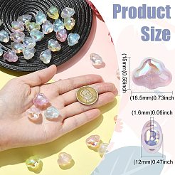 35Pcs 7 Colors Transparent Acrylic Beads&nbsp;MACR-CJ0002-43