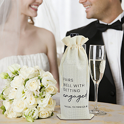 Linen Cloth Red Wine Packaging Drawstring Bags&nbsp;ABAG-WH0032-135