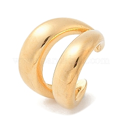 304 Stainless Steel Two-layer C-Shaped Cuff Earrings&nbsp;EJEW-M073-10G