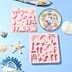 2Pcs Holiday Theme Silicone Molds for DIY Craft&nbsp;ST-CJ0007-76