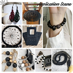 680Pcs 5 Styles Natural Wood Beads&nbsp;WOOD-PH0002-70