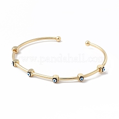 Brass Cuff Bangles&nbsp;BJEW-A134-02G-07