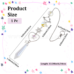 1Pc Alloy Planet Moon Hanging Ornaments&nbsp;AJEW-CN0001-06