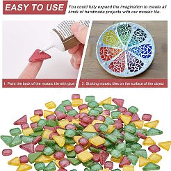 Glitter Glass Cabochons&nbsp;GLAA-FH0001-02A