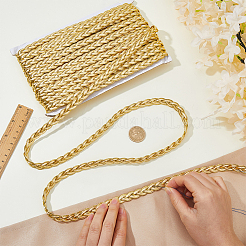 Polyester Braided Lace Ribbons&nbsp;OCOR-WH0105-181A