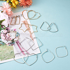 Iron Hoop Earrings&nbsp;EJEW-TA0010-07
