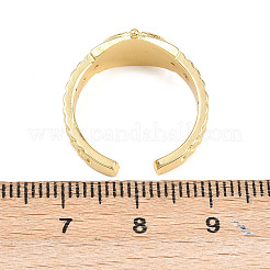 Brass Cuff Rings for Women&nbsp;RJEW-Z113-07G