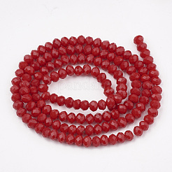 Opaque Solid Color Glass Beads Strands&nbsp;GLAA-S178-14C-02