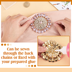 Brass Rhinestone Applique&nbsp;DIY-FG0009-88C