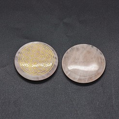 Natural Rose Quartz Pendants&nbsp;G-O175-36B