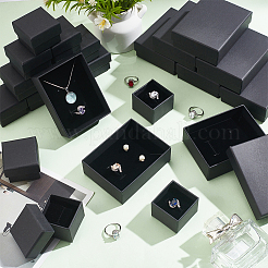 32Pcs 2 Style Kraft Cotton Filled Cardboard Paper Jewelry Set Boxes&nbsp;CBOX-NB0001-32