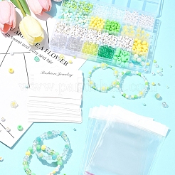 DIY Round Acrylic & Plastic Beads Bracelets Making Kits&nbsp;DIY-FS0006-49