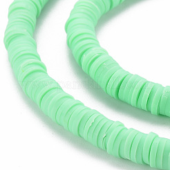Handmade Polymer Clay Bead Strands&nbsp;CLAY-T002-6mm-51