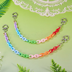 Acrylic Link Chains Bag Extender Chains&nbsp;HJEW-TAC0150