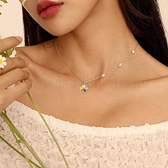 30Pcs 5 Styles Alloy Enamel Pendants&nbsp;ENAM-YW0005-35