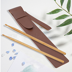 2Pcs 2 Colors Leather Drumstick Storage Case&nbsp;AJEW-CL0005-92