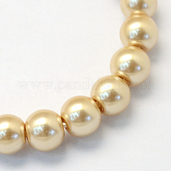 Baking Paint Glass Pearl Bead Strands&nbsp;HY-Q003-3mm-42