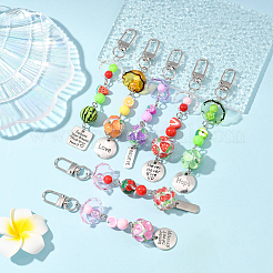 Handmade Polymer Clay & Acrylic & Resin & Glass Pendant Decorations&nbsp;KEYC-FS00037-04