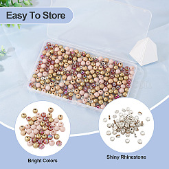 100Pcs 2 Colors Spray Painted Acrylic Beads&nbsp;ACRP-TA0001-04