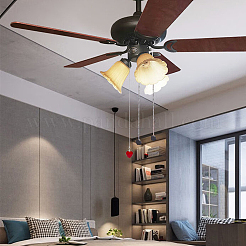 Faceted Glass Ceiling Fan Pull Chain Extenders&nbsp;AJEW-PH01446